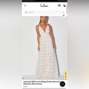 White floral Lacey dress